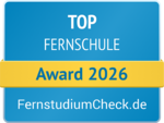 Top Fernschule Award 2025 von FernstudiumCheck.de 